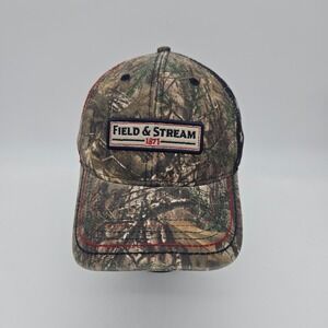 Field & Stream Camo Snapback Hat Baseball Cap USA American Flag Mesh Hunting